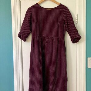 Thistle Stripe No 19 Long Sleeve Dress
